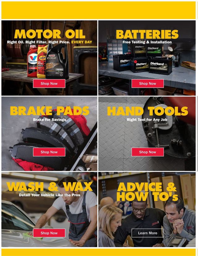 Advance Auto Parts Ad from 12/31/2020