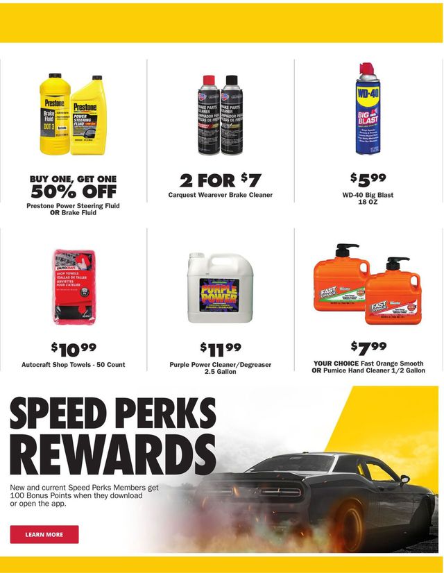 Advance Auto Parts Ad from 08/26/2021
