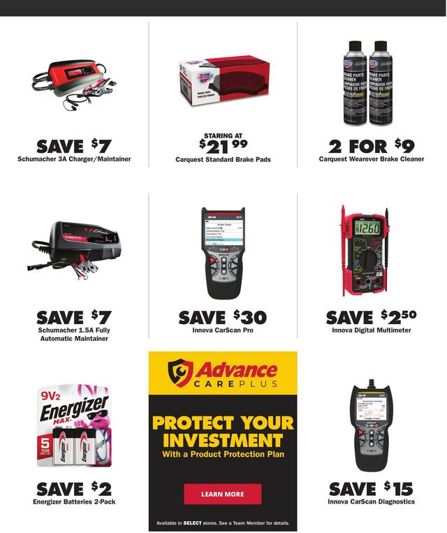 Advance Auto Parts Ad from 10/06/2022