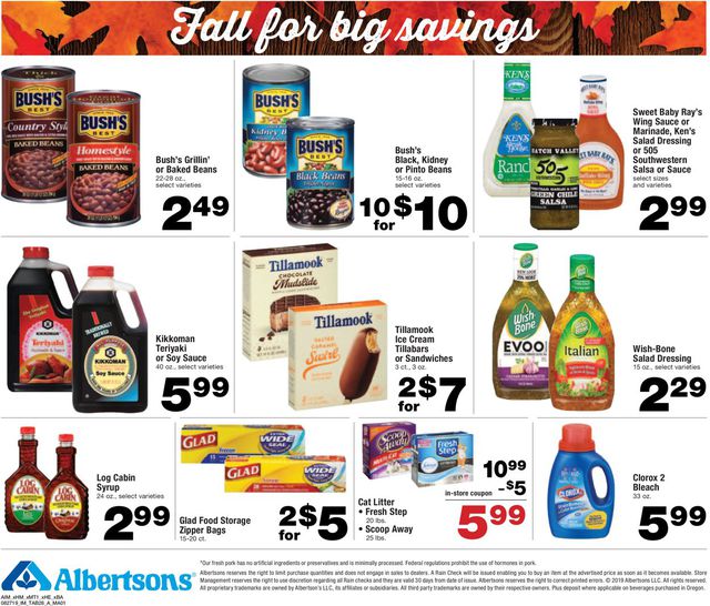 Albertsons Ad from 08/27/2019