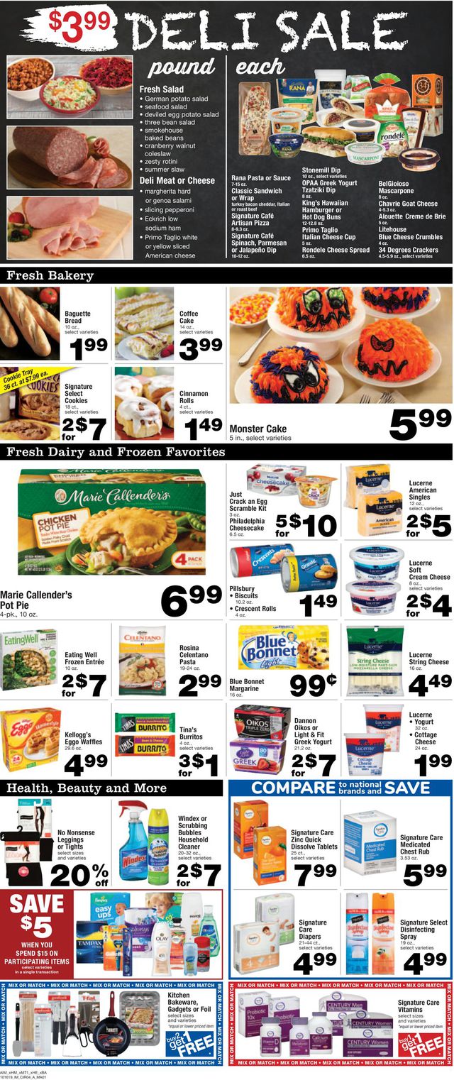 Albertsons Ad from 10/16/2019