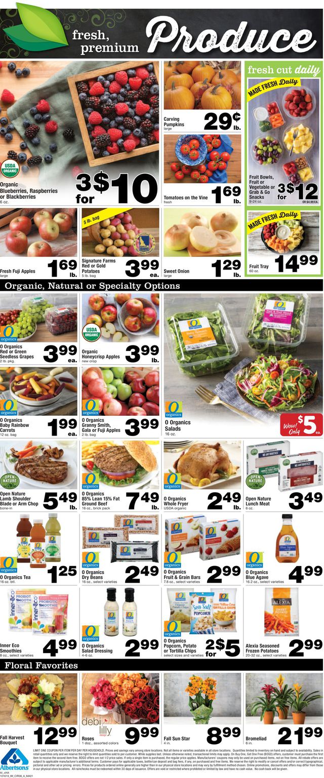 Albertsons Ad from 10/16/2019