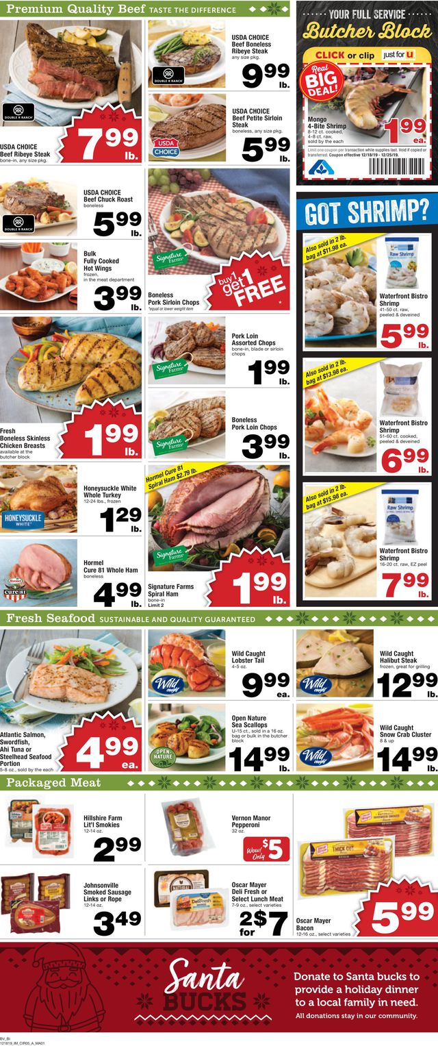 Albertsons Ad from 12/18/2019