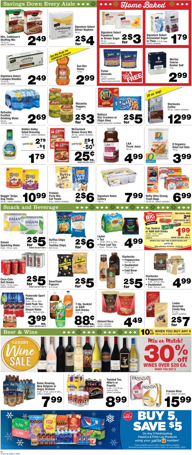 Albertsons Ad from 12/18/2019