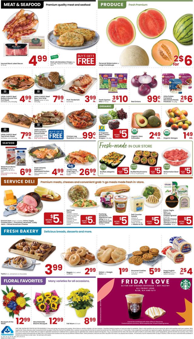 Albertsons Ad from 08/26/2020