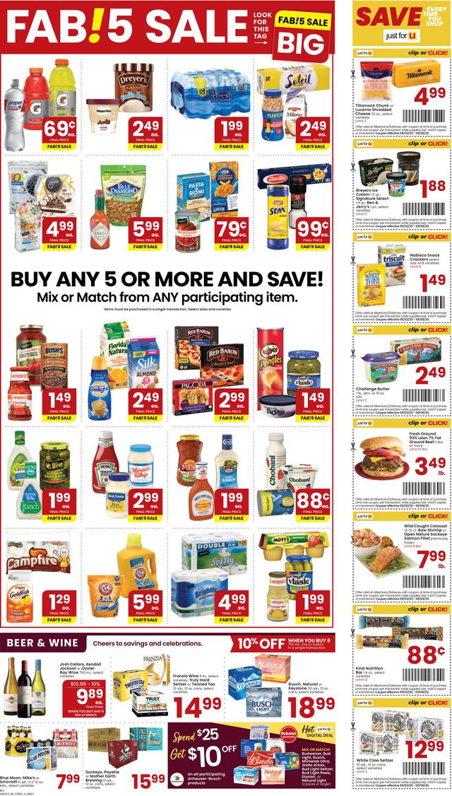 Albertsons Ad from 09/02/2020
