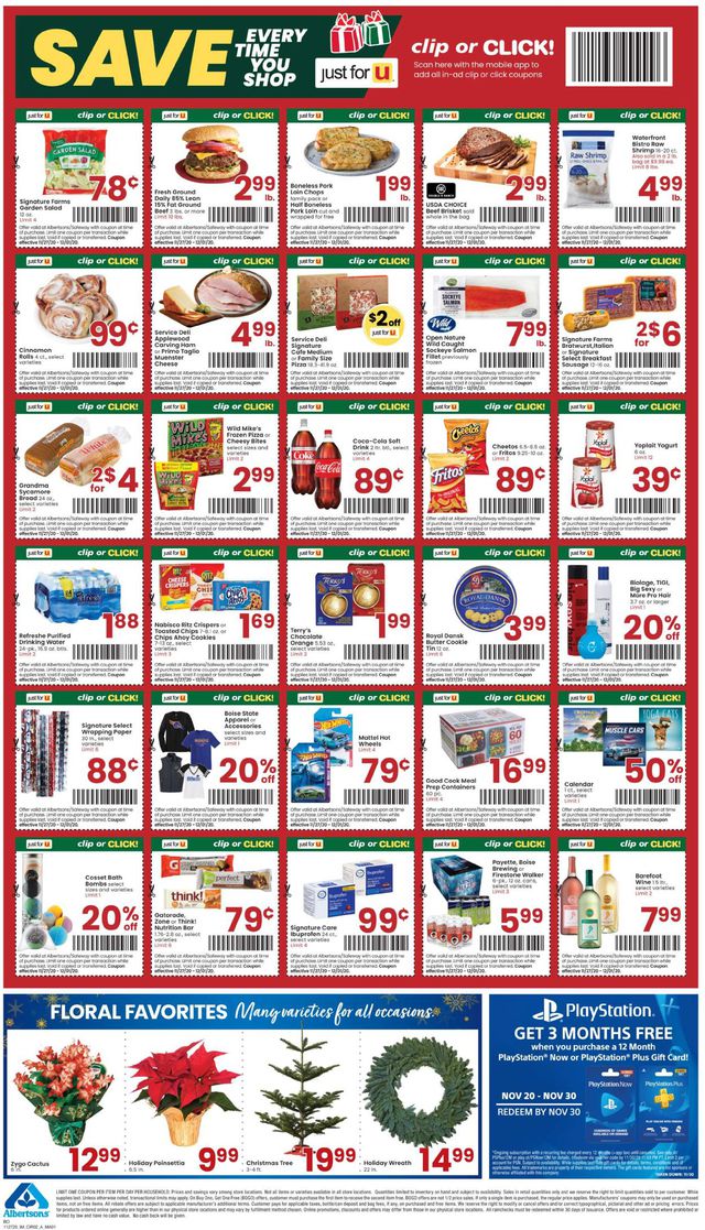 Albertsons Ad from 11/27/2020