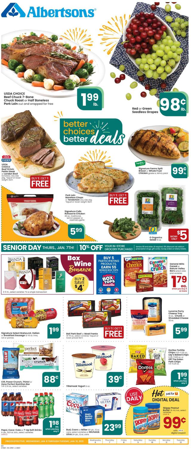 Albertsons Ad from 01/06/2021