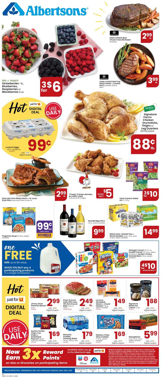 Albertsons Ad from 02/24/2021
