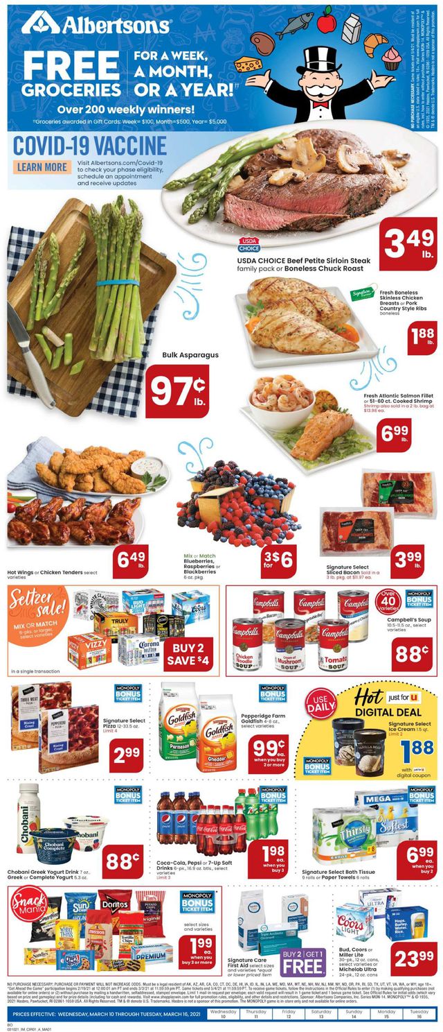 Albertsons Ad from 03/10/2021