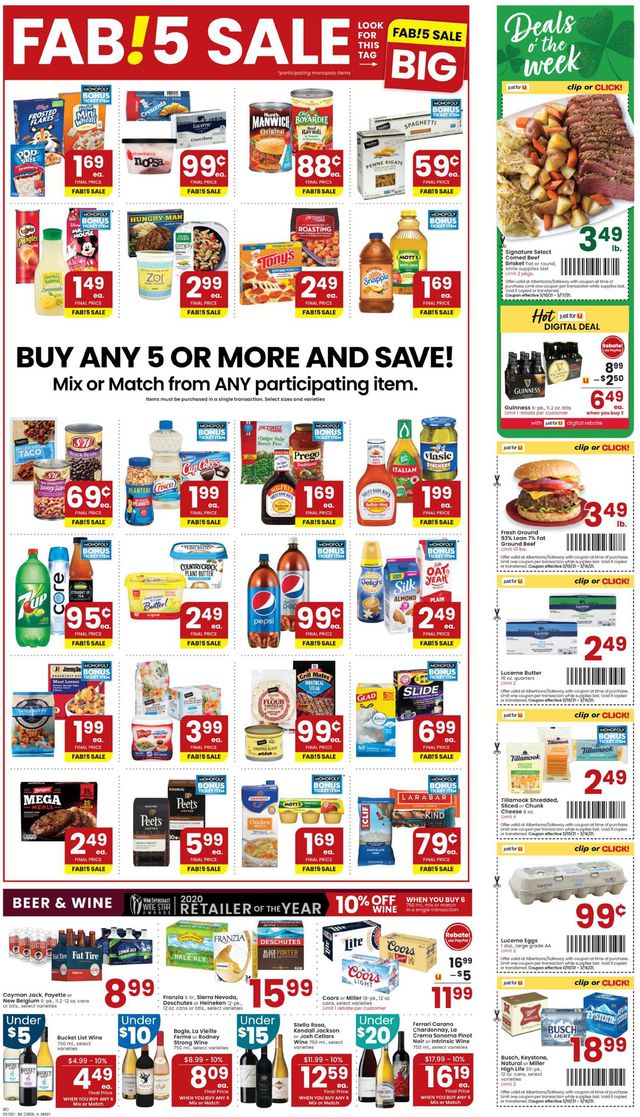 Albertsons Ad from 03/10/2021