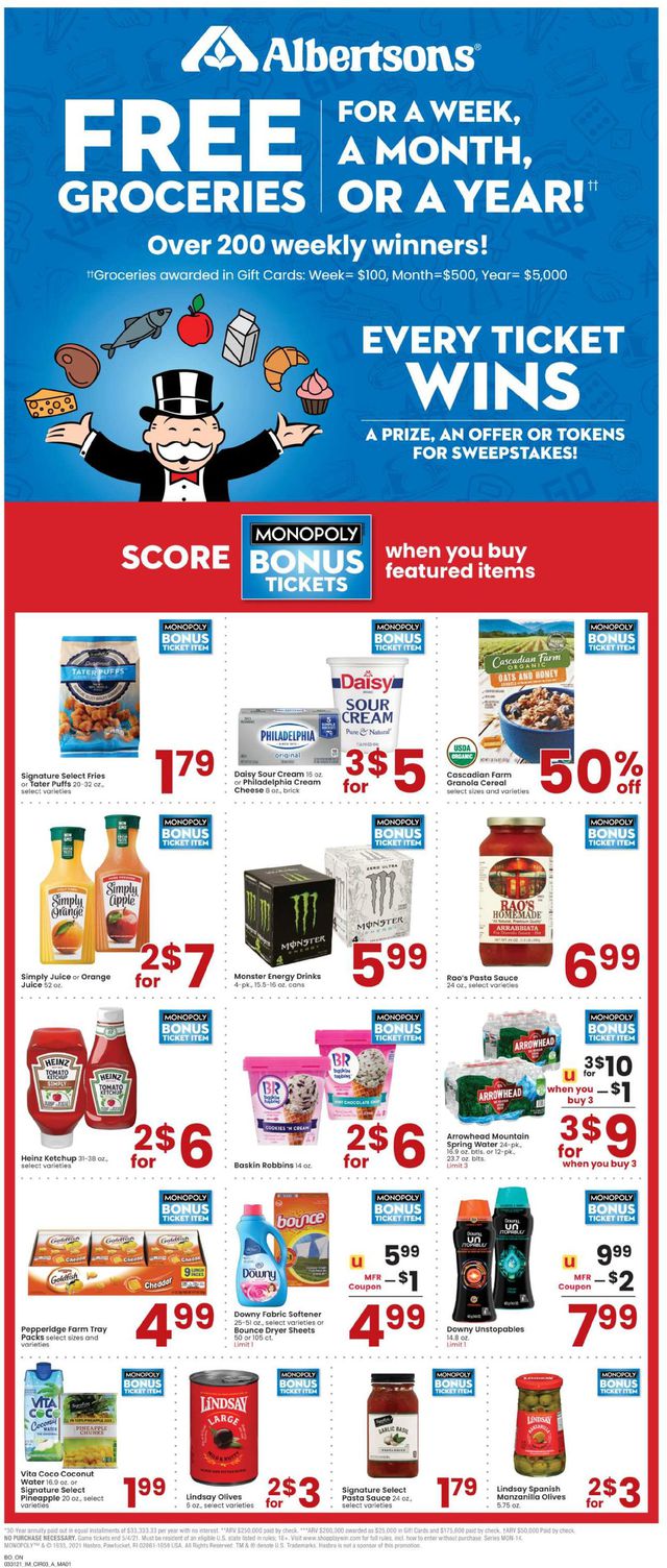 Albertsons Ad from 03/31/2021