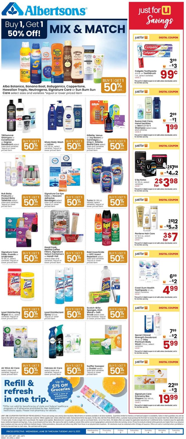 Albertsons Ad from 06/30/2021