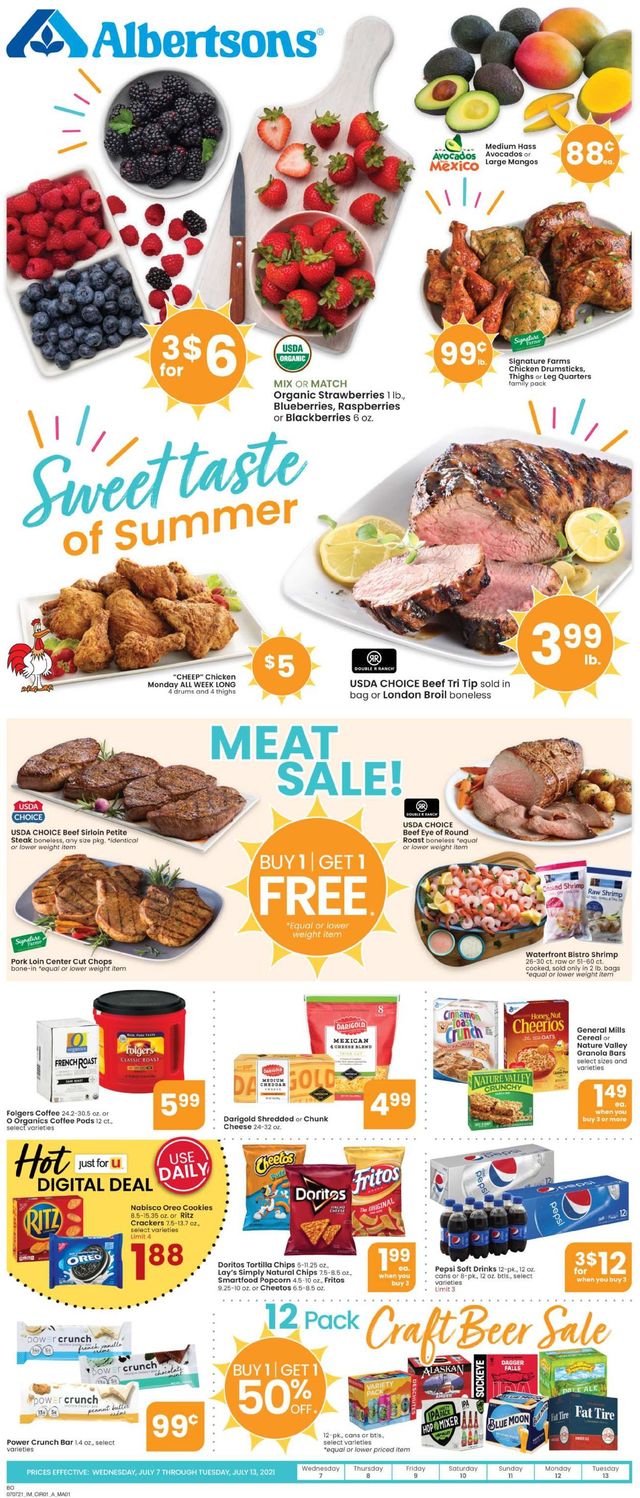 Albertsons Ad from 07/07/2021