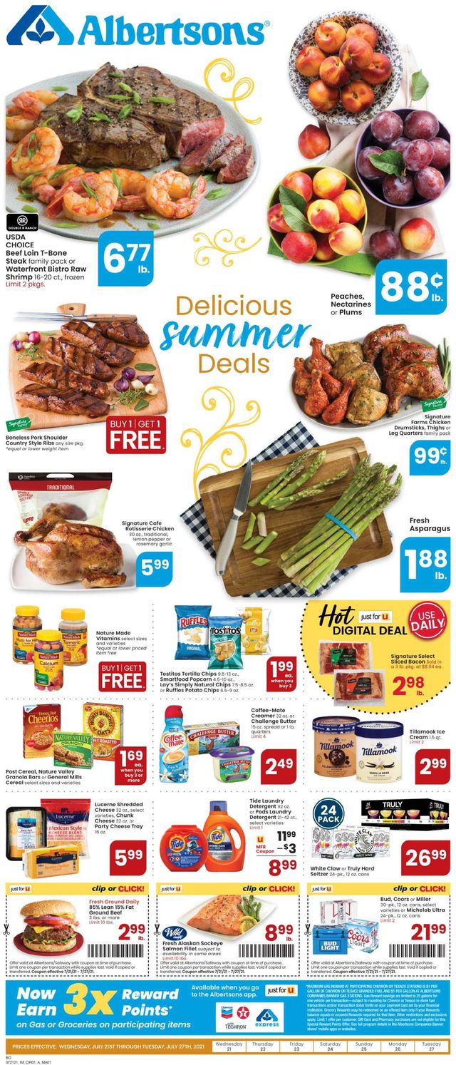 Albertsons Ad from 07/21/2021