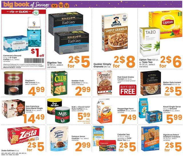 Albertsons Ad from 09/28/2021