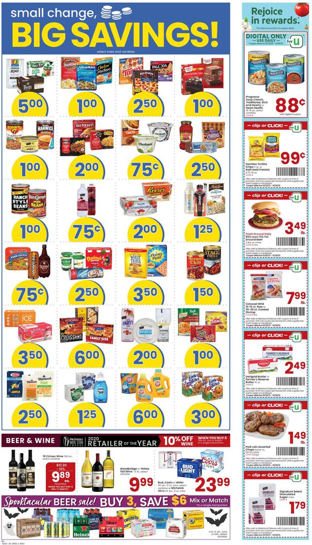 Albertsons Ad from 10/20/2021