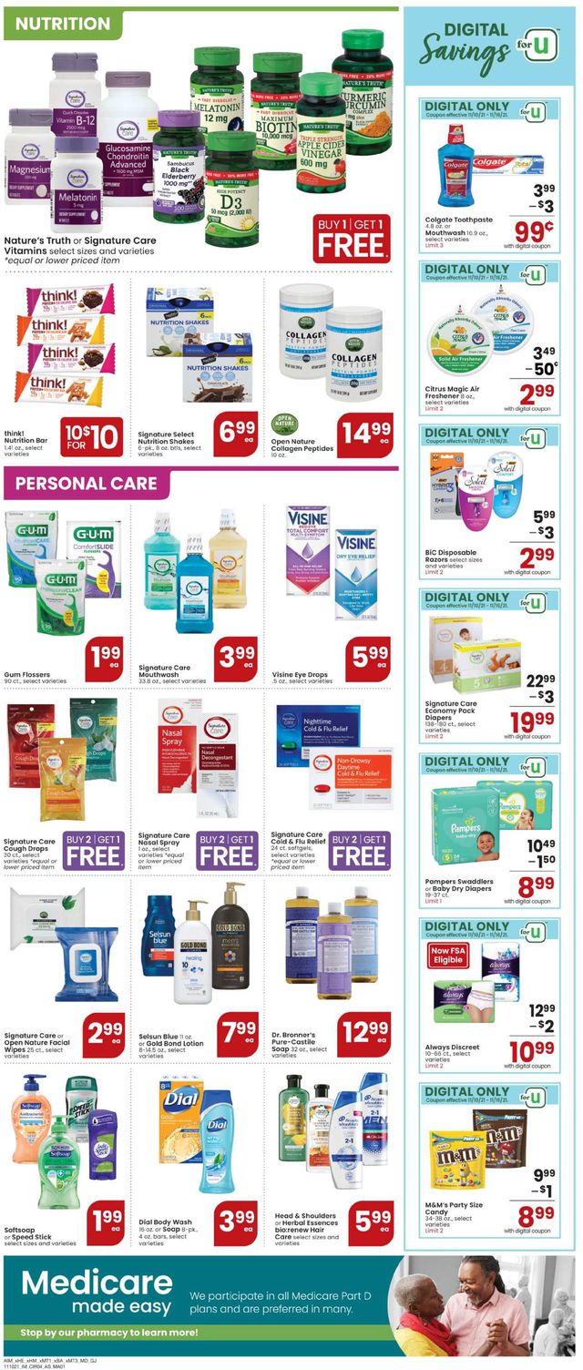 Albertsons Ad from 11/10/2021
