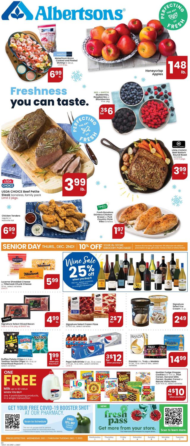 Albertsons Ad from 12/01/2021