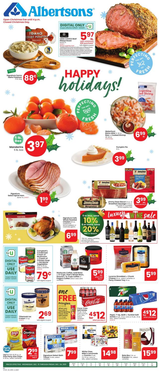 Albertsons Ad from 12/15/2021