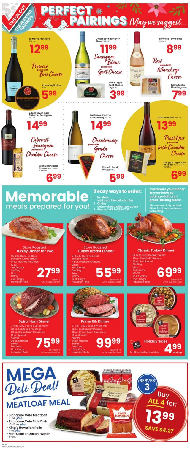 Albertsons Ad from 12/22/2021
