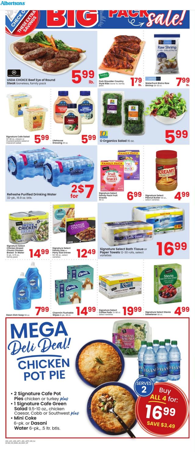 Albertsons Ad from 02/16/2022
