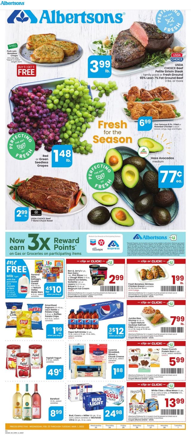 Albertsons Ad from 02/23/2022