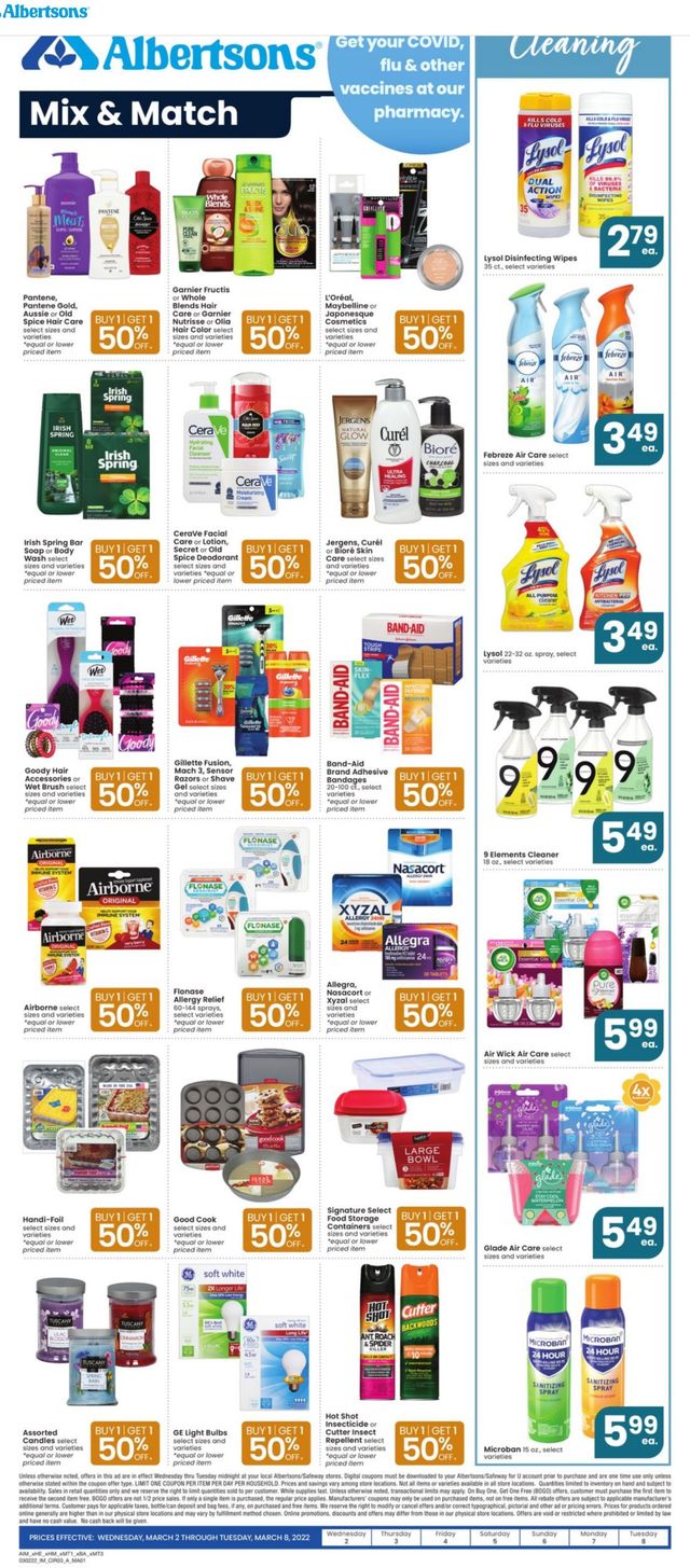 Albertsons Ad from 03/02/2022