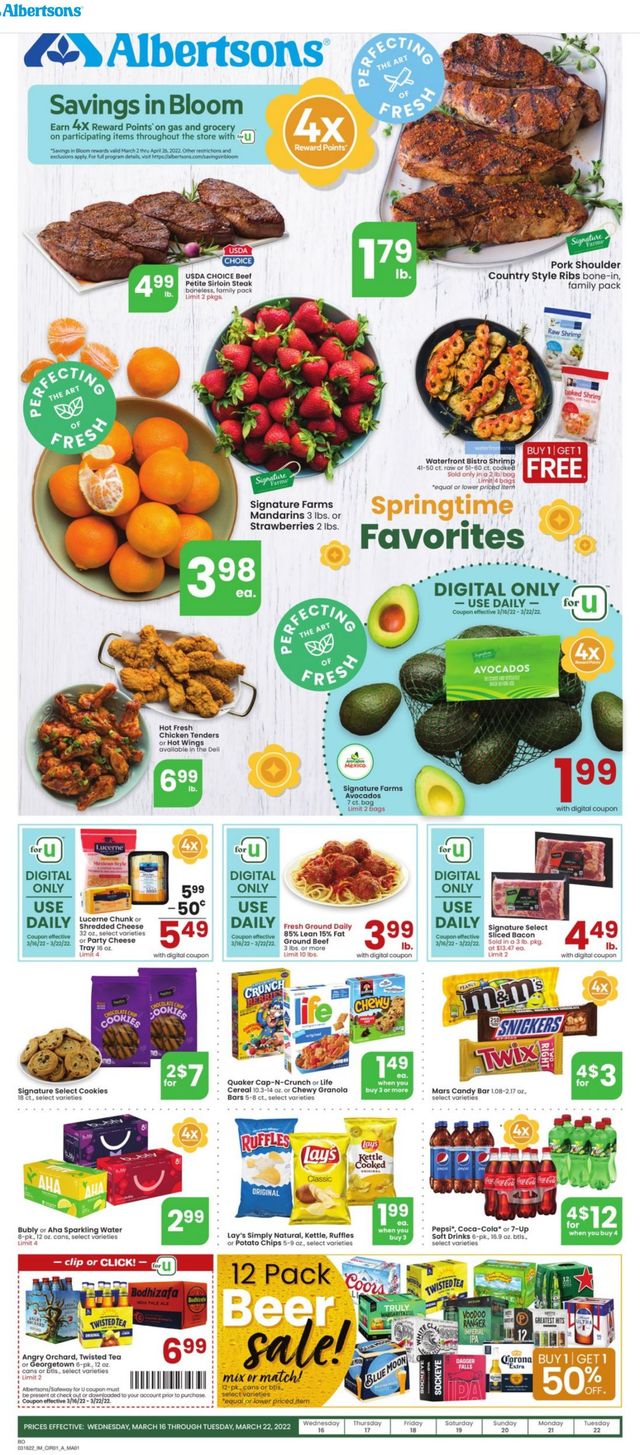 Albertsons Ad from 03/16/2022