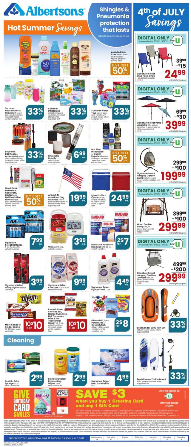 Albertsons Ad from 06/29/2022