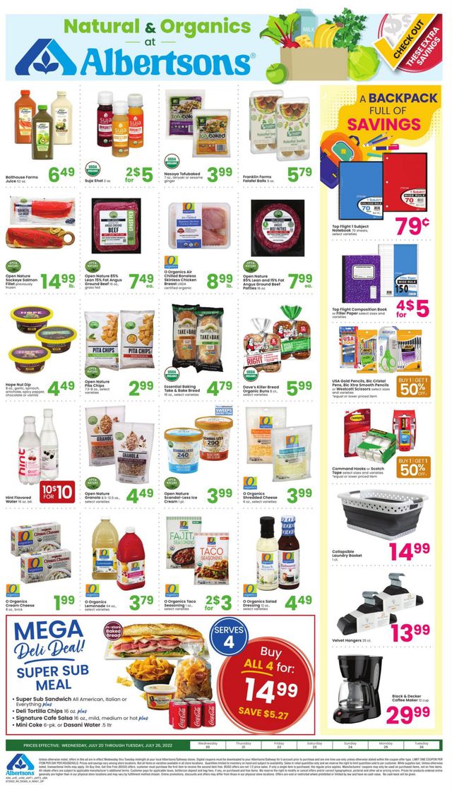 Albertsons Ad from 07/20/2022