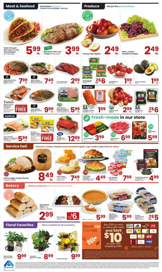 Albertsons Ad from 10/05/2022