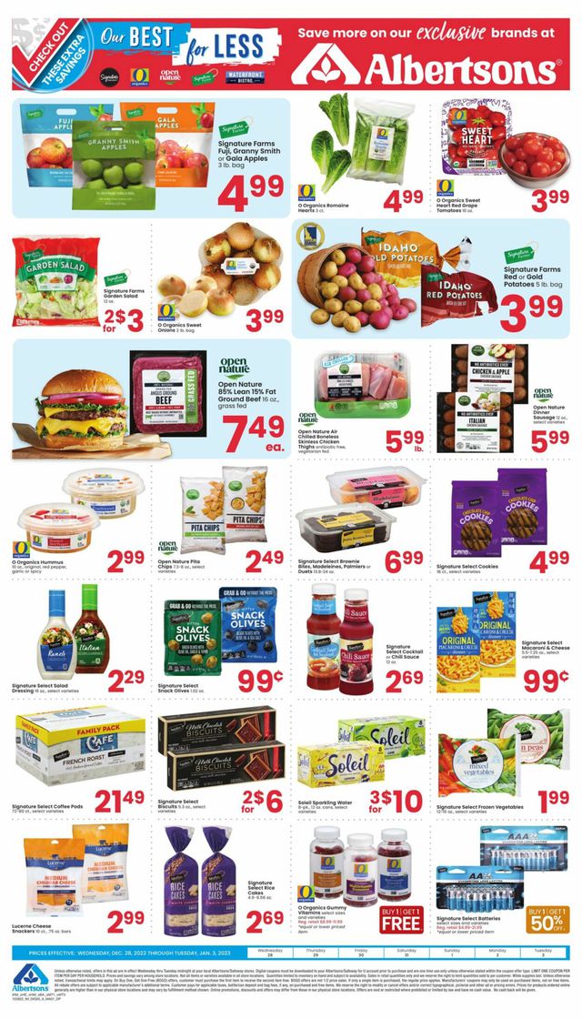 Albertsons Ad from 12/28/2022