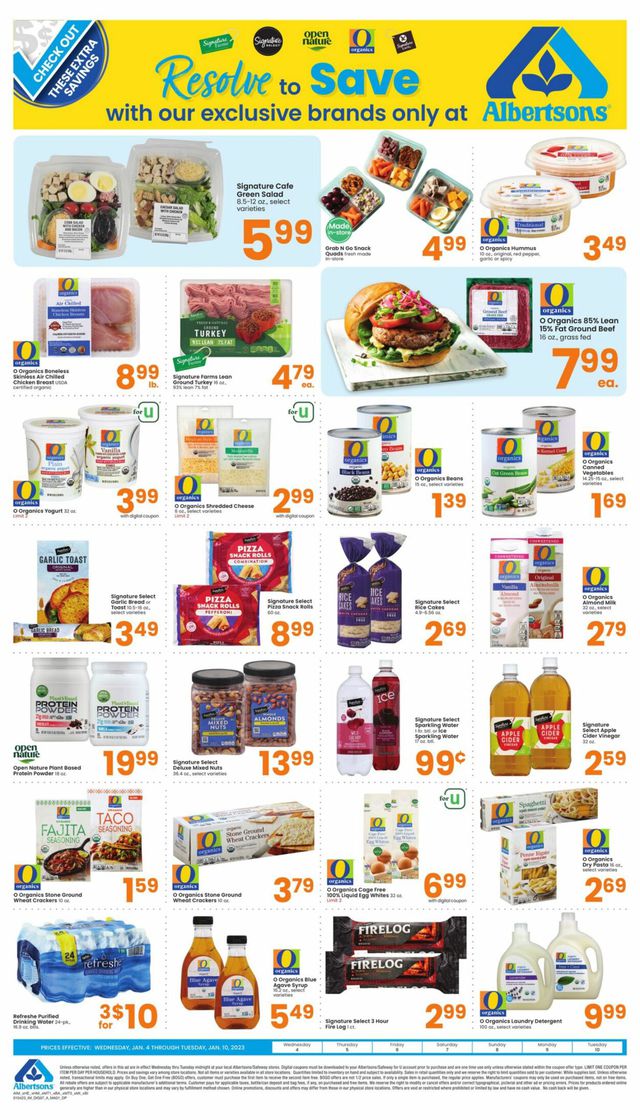Albertsons Ad from 01/04/2023