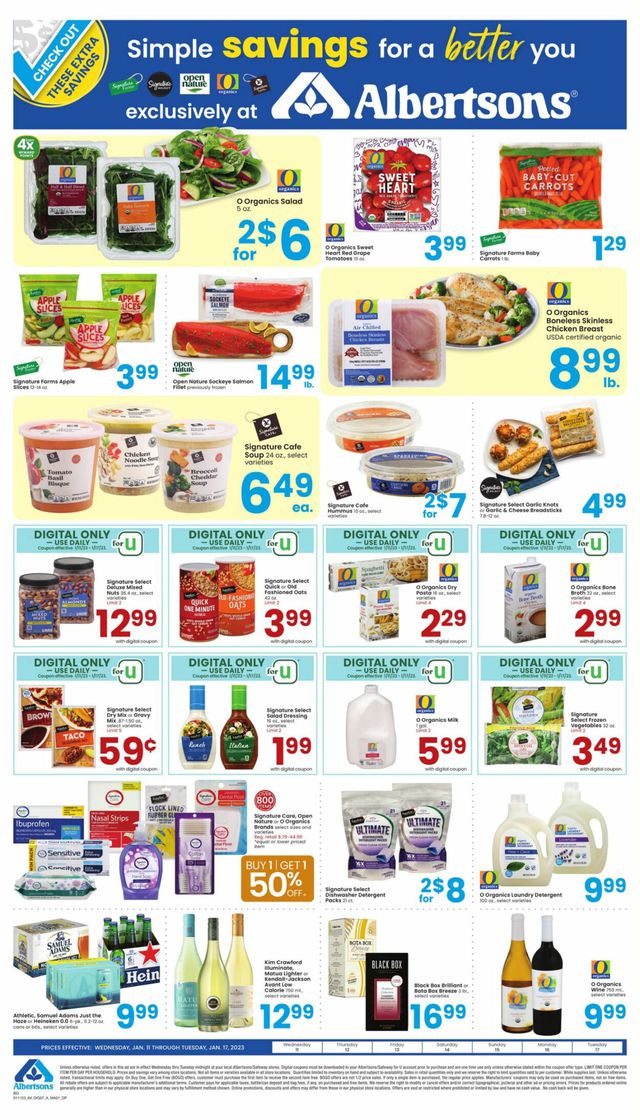 Albertsons Ad from 01/11/2023