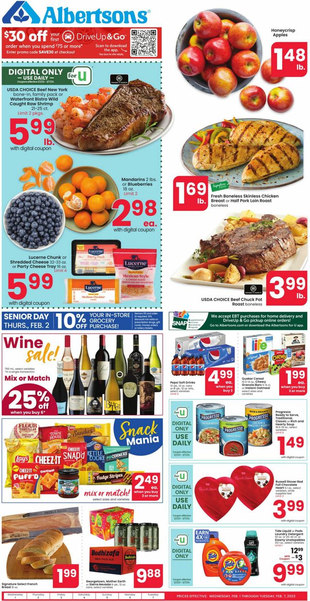 Albertsons Ad from 02/01/2023