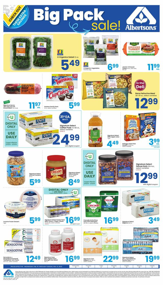 Albertsons Ad from 02/15/2023
