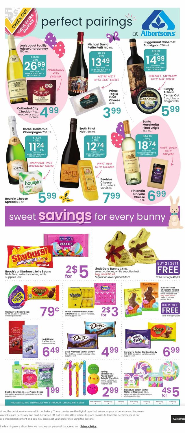 Albertsons Ad from 04/05/2023