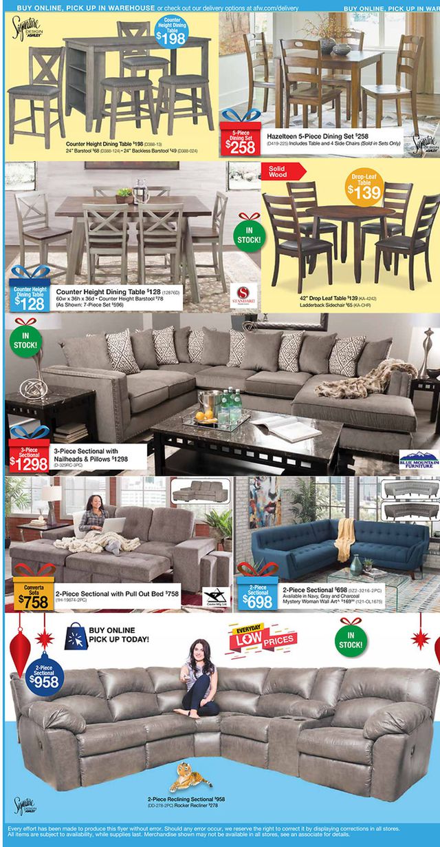 American Furniture Warehouse Ad from 12/14/2020