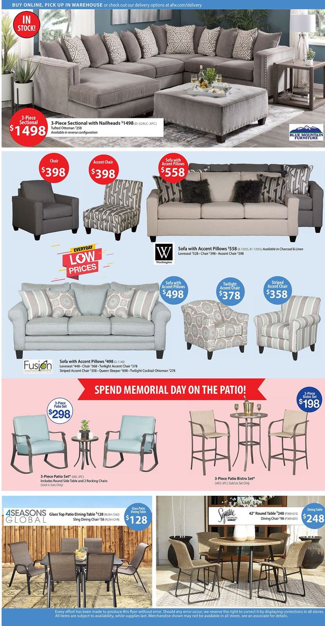American Furniture Warehouse Ad from 06/06/2022