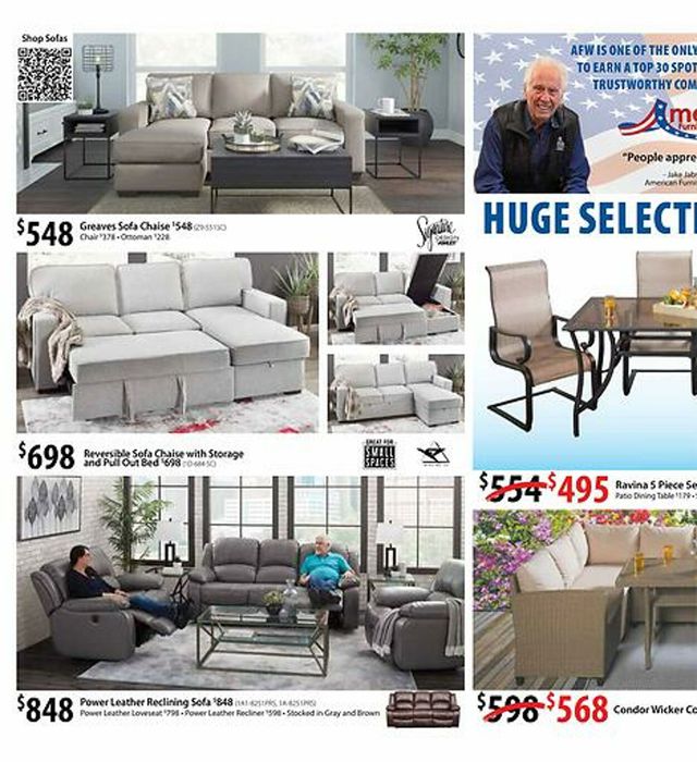 American Furniture Warehouse Ad from 09/21/2023