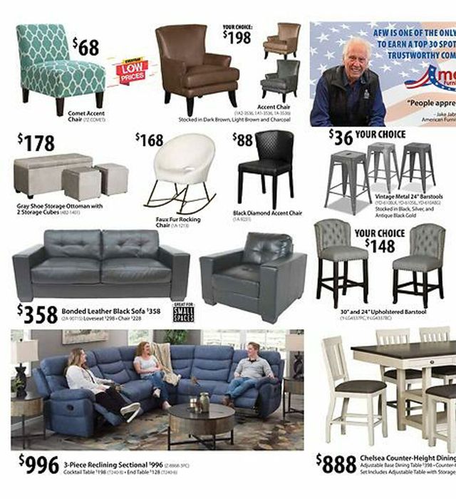 American Furniture Warehouse Ad from 11/02/2023