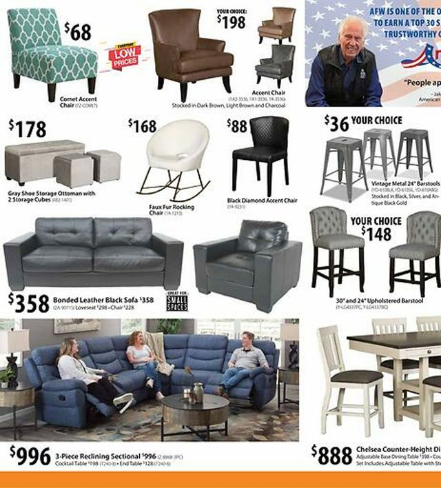American Furniture Warehouse Ad from 11/30/2023