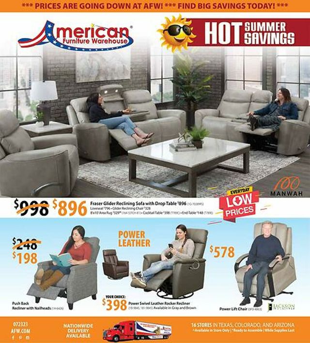 American Furniture Warehouse Ad from 09/05/2023
