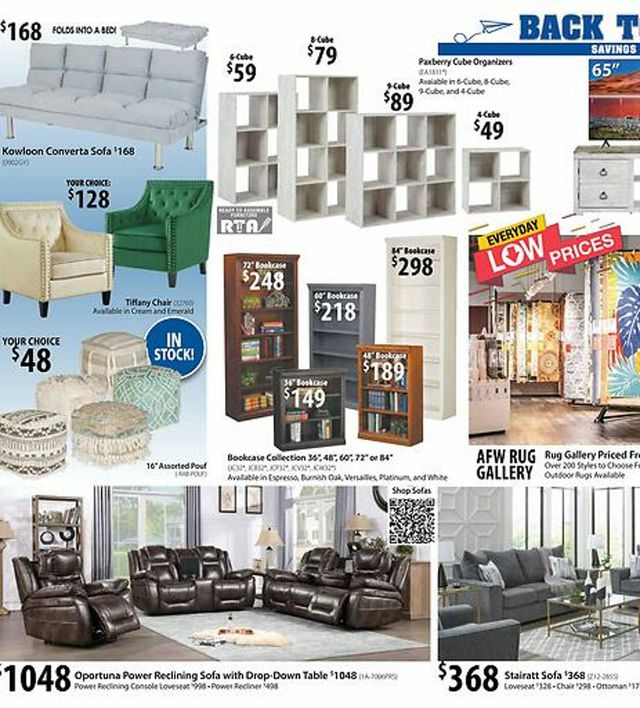 American Furniture Warehouse Ad from 01/09/2024