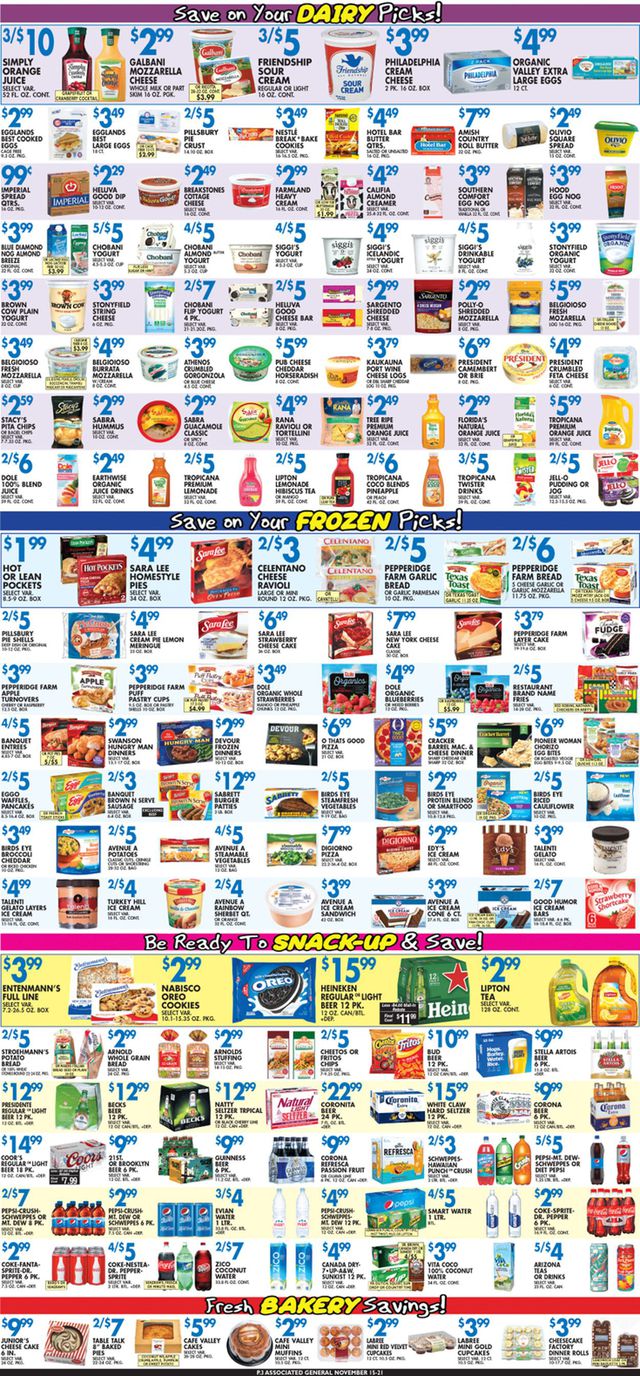 Associated Supermarkets Ad from 11/15/2019