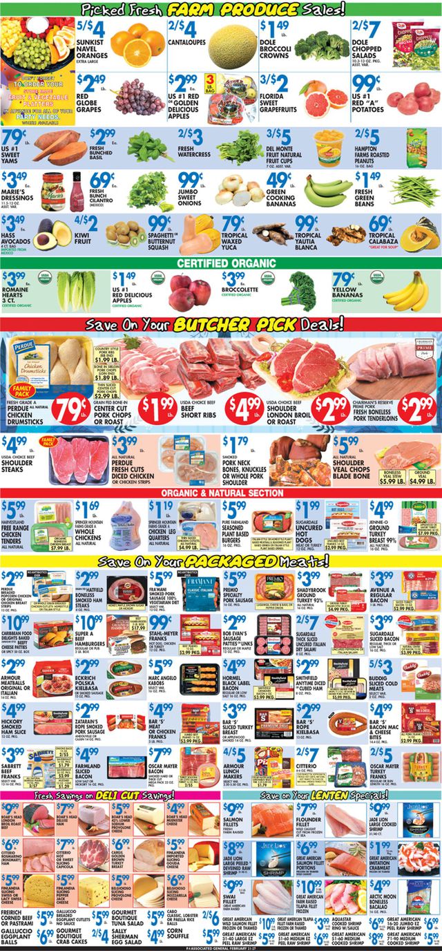 Associated Supermarkets Ad from 02/21/2020