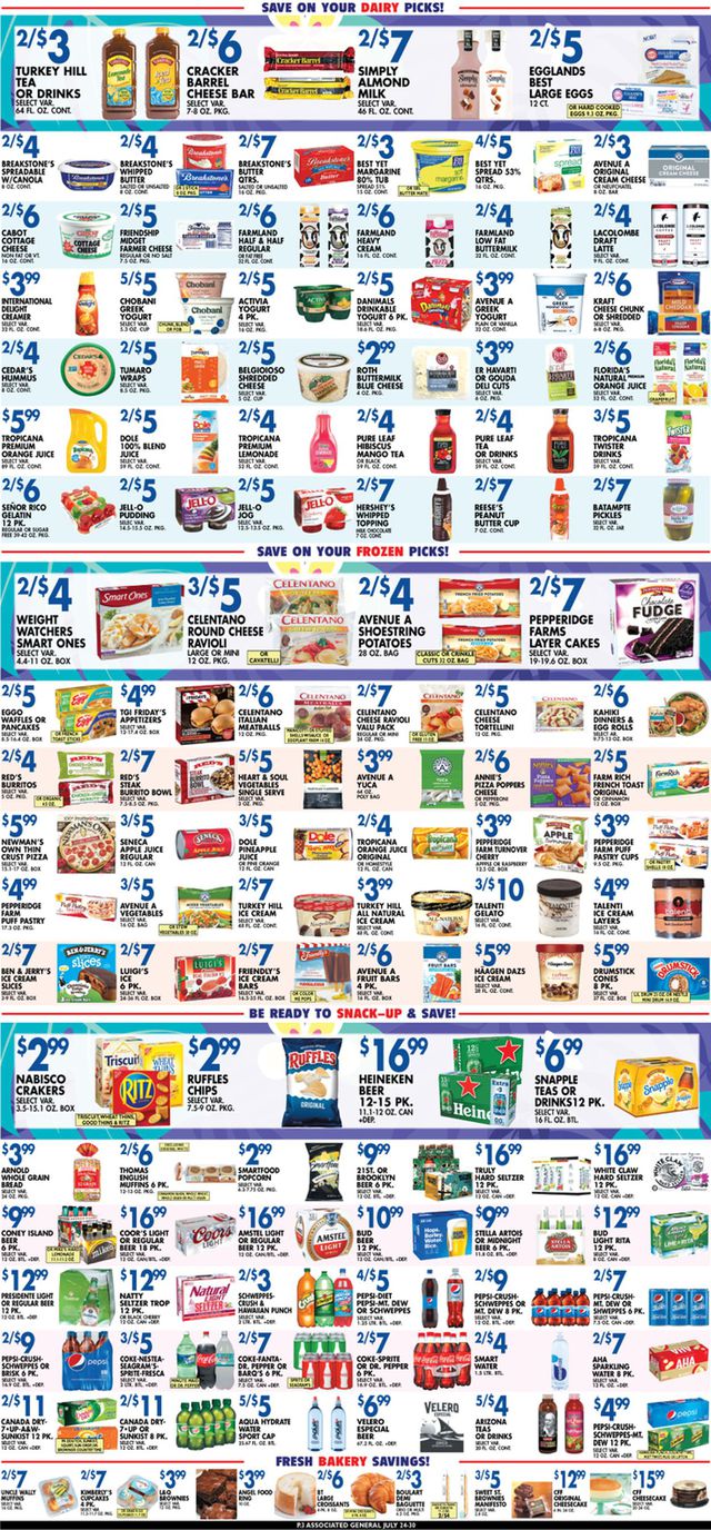 Associated Supermarkets Ad from 07/24/2020