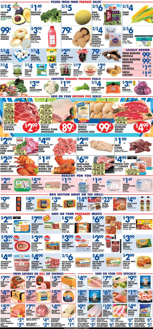 Associated Supermarkets Ad from 07/31/2020
