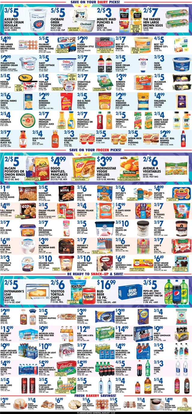 Associated Supermarkets Ad from 08/14/2020